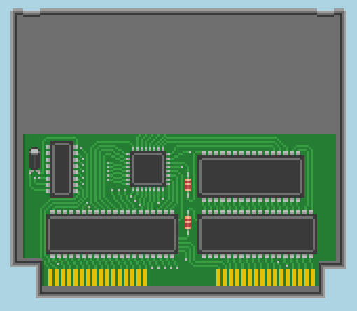 TxROM cartridge board in a NES cartridge case
